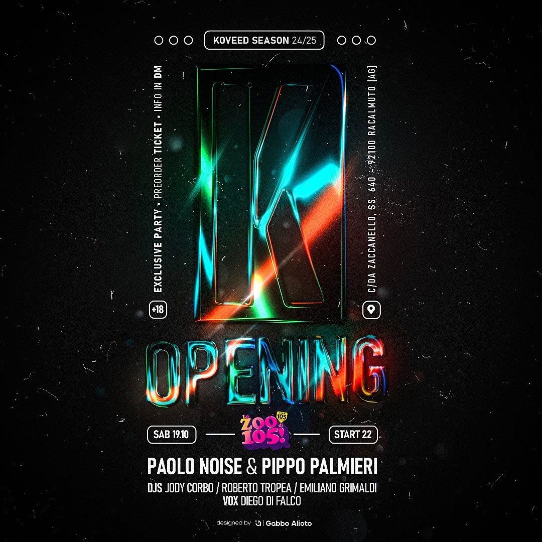 OPENING - LO ZOO DI 105