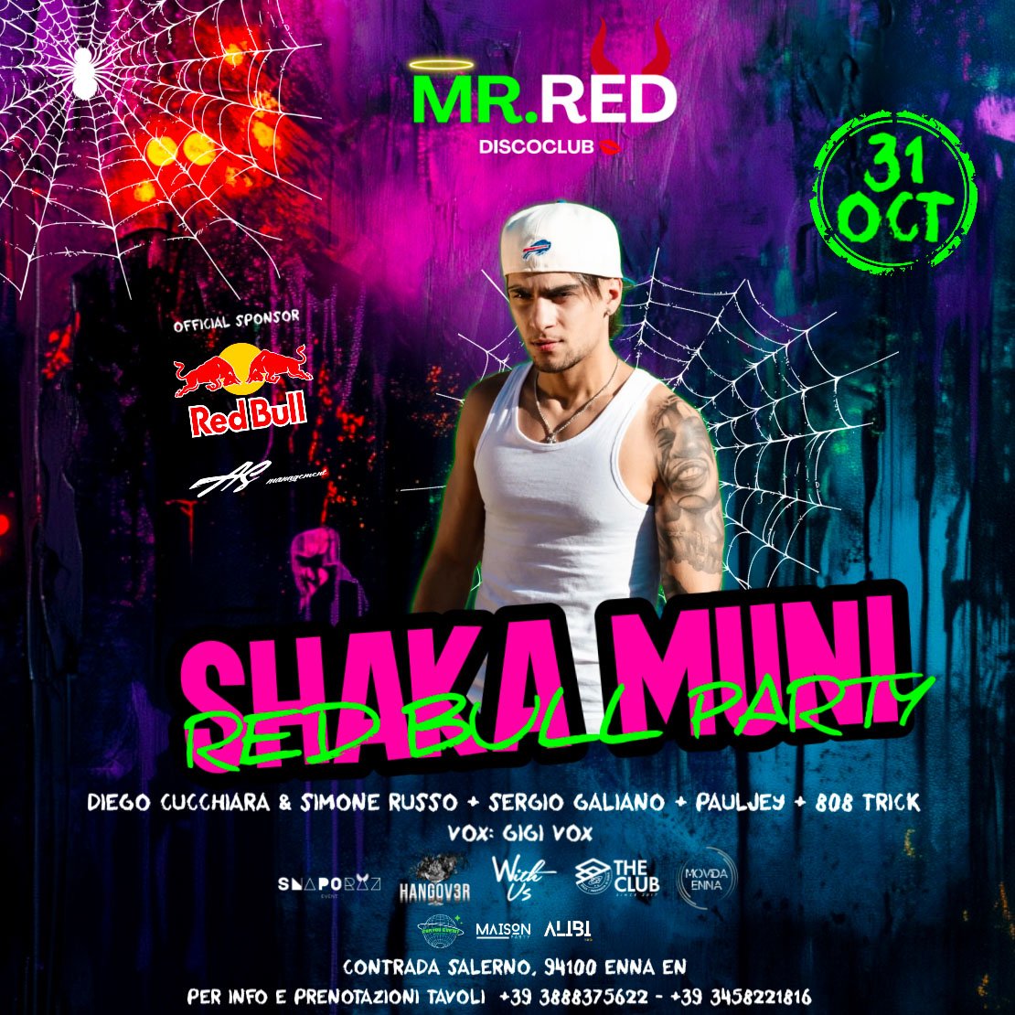 HALLOWEEN - SHAKA MUNI RED BULL PARTY