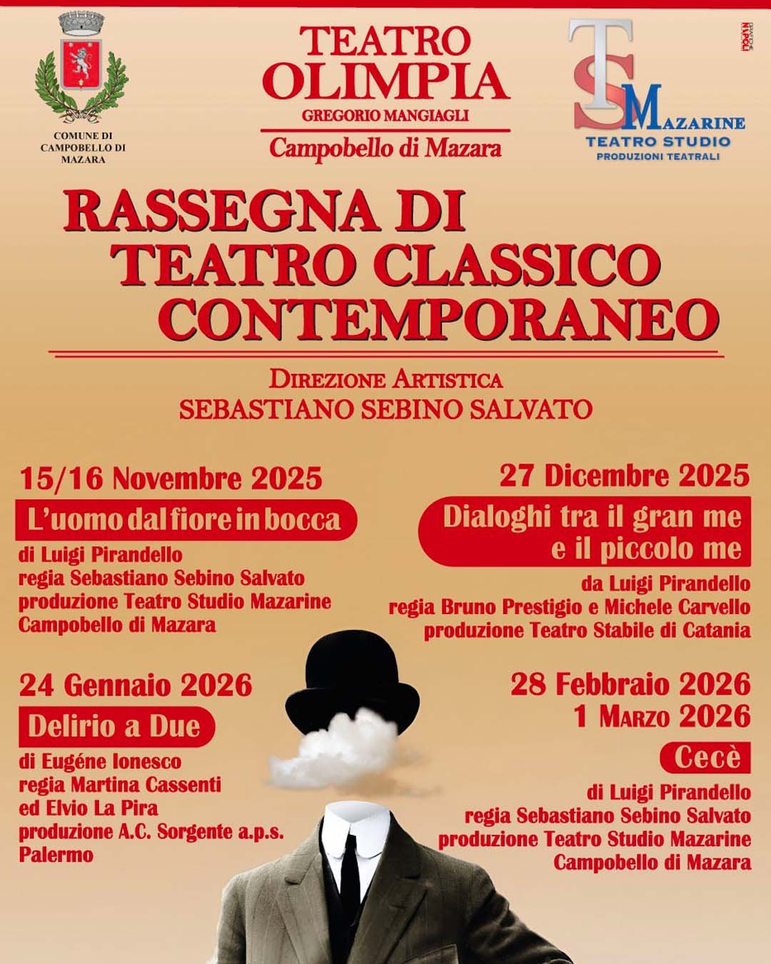 Abbonamento Rassegna Teatrale Teatro Olimpia 2025/26