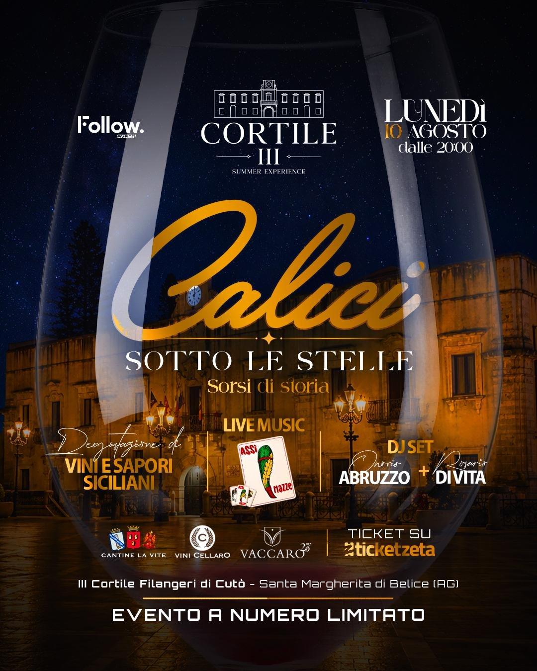 Calici sotto le stelle