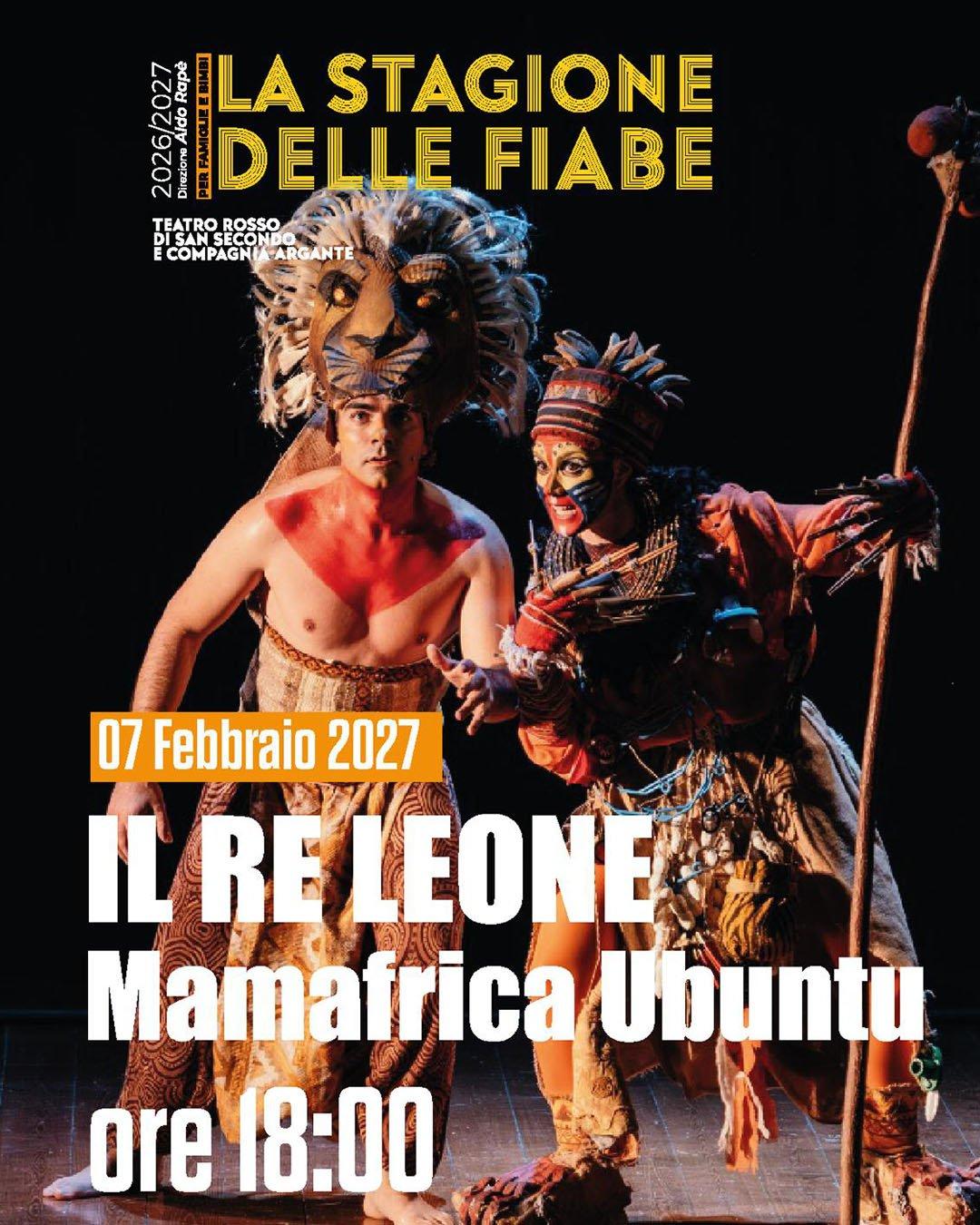 IL RE LEONE MAMAFRICA UBUNTU